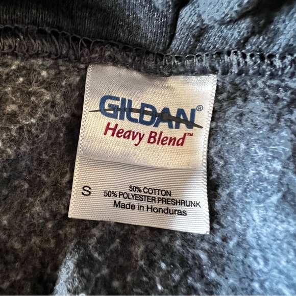 Boston Hoodie pullover sweatshirt steel blue long sleeve size small like new - Picture 2 of 10